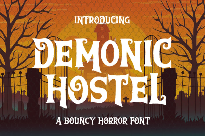 Demonic Hostel a Bouncy Horror Font