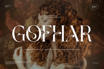 Gofhar Modern Elegant Vintage Serif Font Typeface