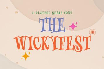 The Wickyfest - A Playful Serif Font