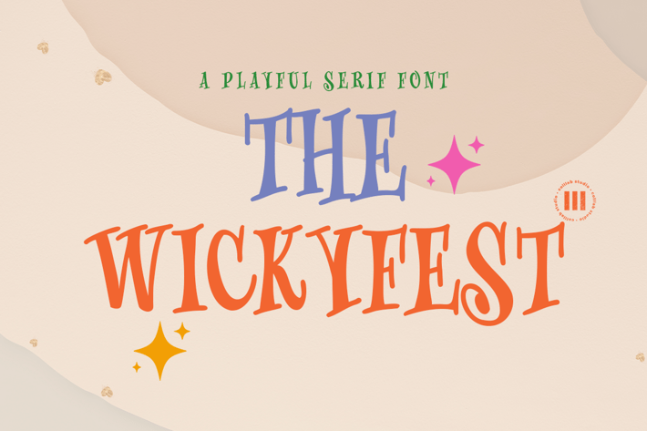 The Wickyfest - A Playful Serif Font
