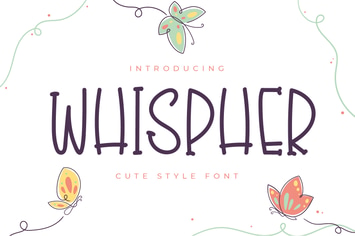 Whispher - Handwritten Display Font