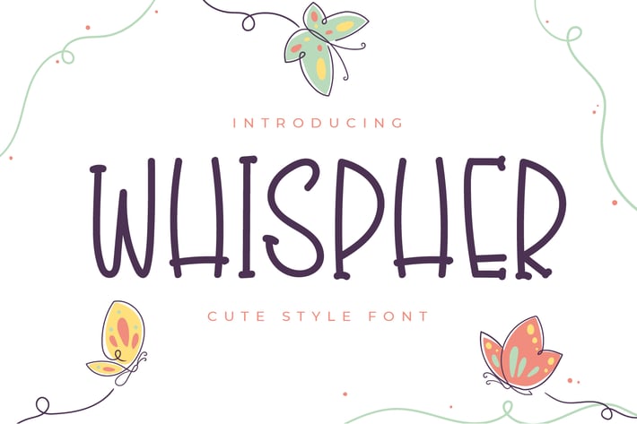 Whispher - Handwritten Display Font