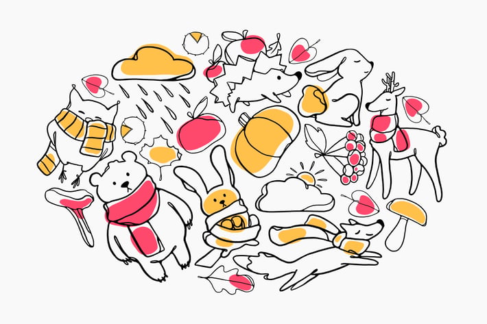Cute Autumn Doodles