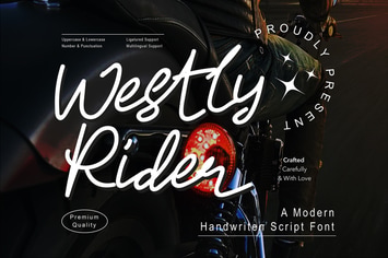 Westly Rider - Modern Script fonts