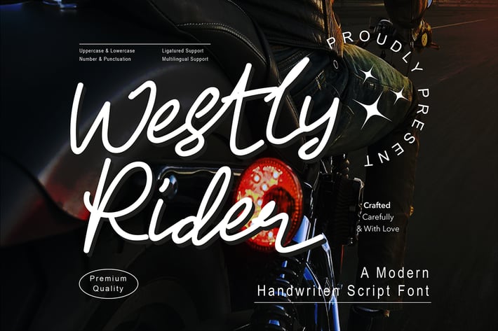 Westly Rider - Modern Script fonts