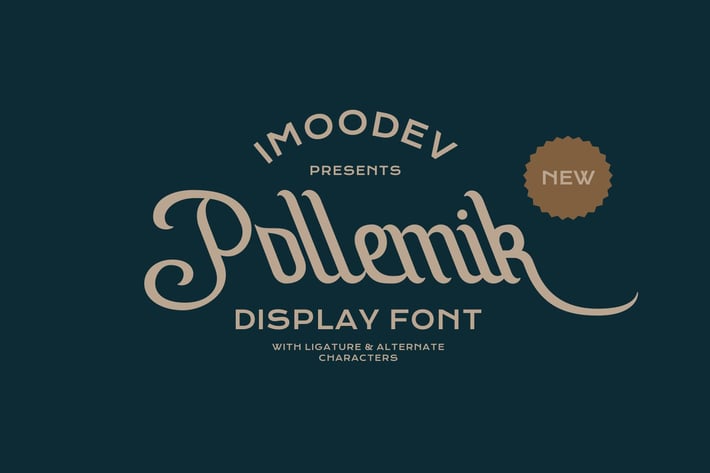 Pollemik - Handwritten Script Font