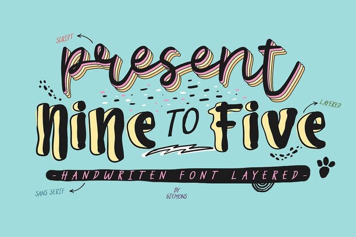 Nine To Five Font