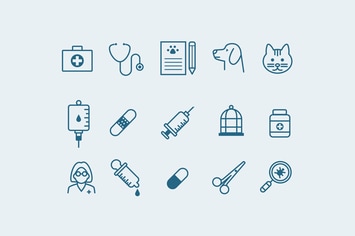 15 Veterinary Icons