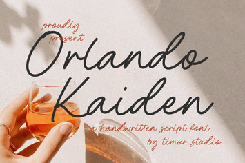Orlando Kaiden – Handwritten Script Font TT