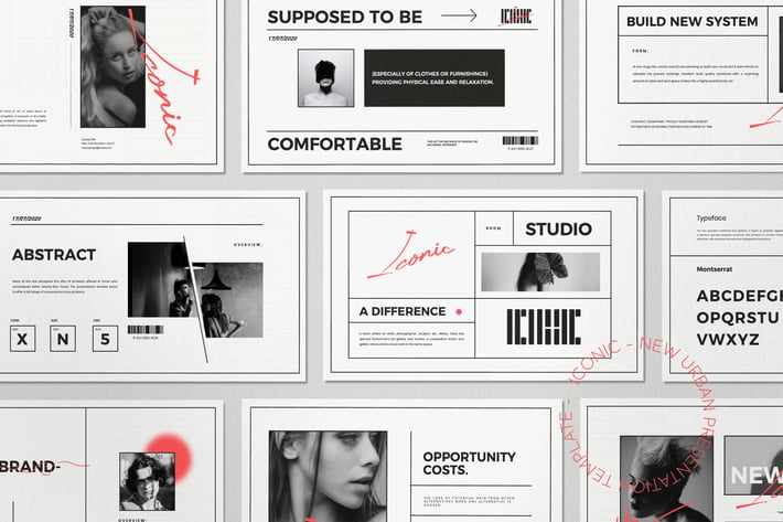 Iconic - Minimal Fashion Powerpoint Template 
