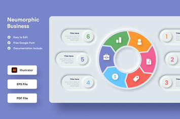 Business Neumorphism Infographic