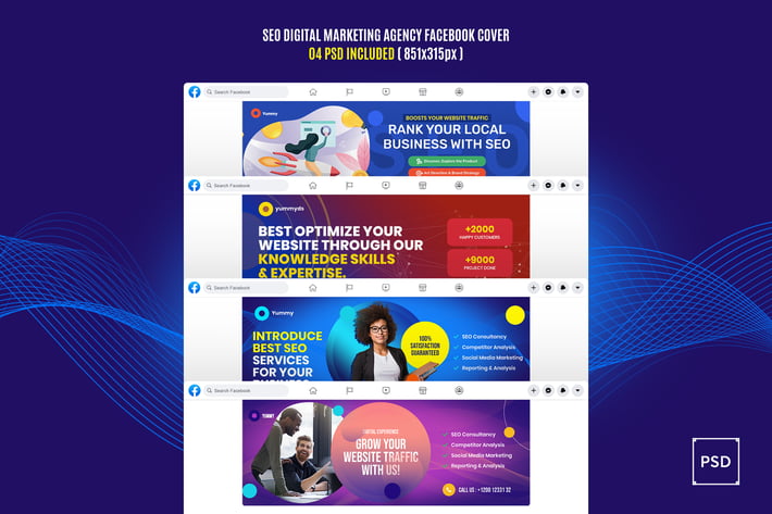 SEO Digital Marketing Agency Facebook Cover