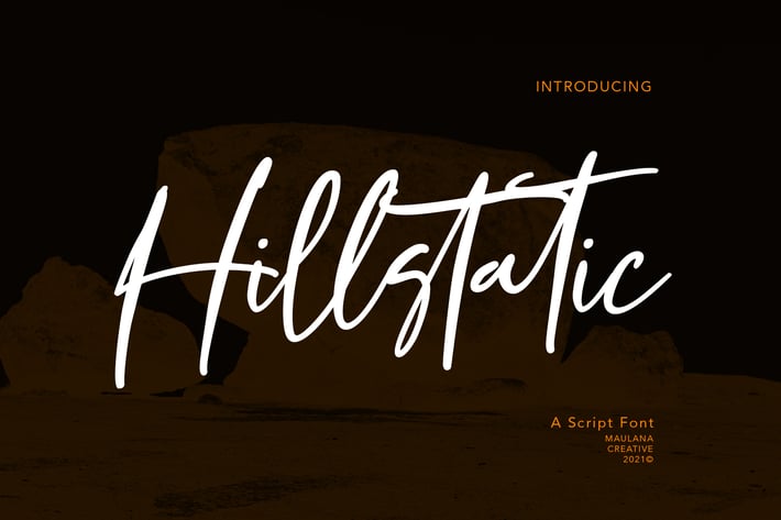 Hillstatic Script Font