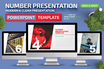 Number Powerpoint Presentation Template