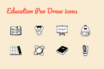 Education Pen Draw icons