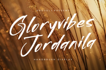 Gloryvibes Jordanila Handbrush Display Font