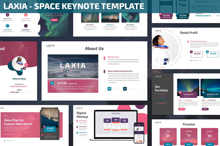 Laxia - Space Keynote Template