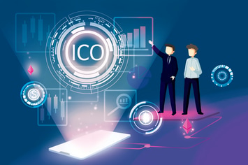 ICO Concept Blockchain Illustration - Nh