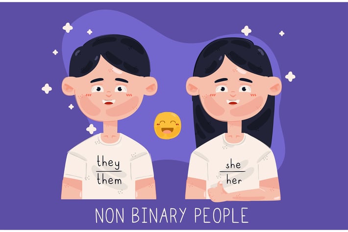 Non Binary People Illustration (3)