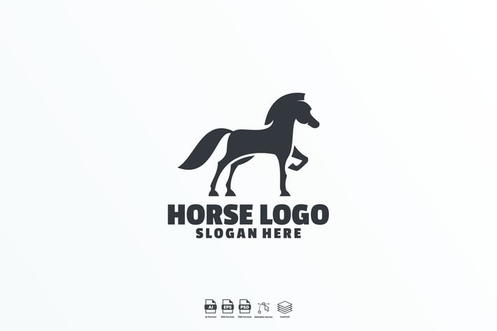 Horse logo template
