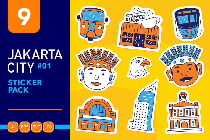 Jakarta City #01 Sticker Pack