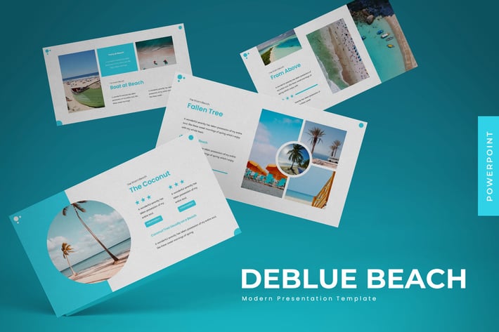 Deblue Beach - Powerpoint Template