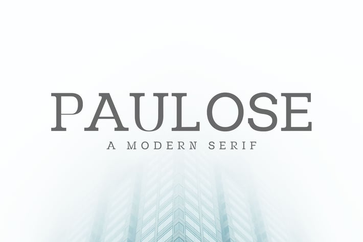 Paulose Modern Serif Font Family