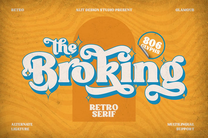 Broking Typeface