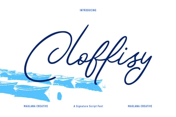 Cloffisy Signature Script Font