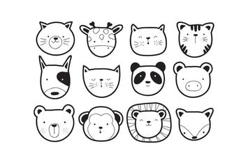 cute animal vectors