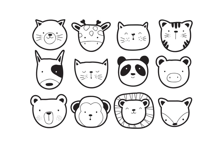 cute animal vectors