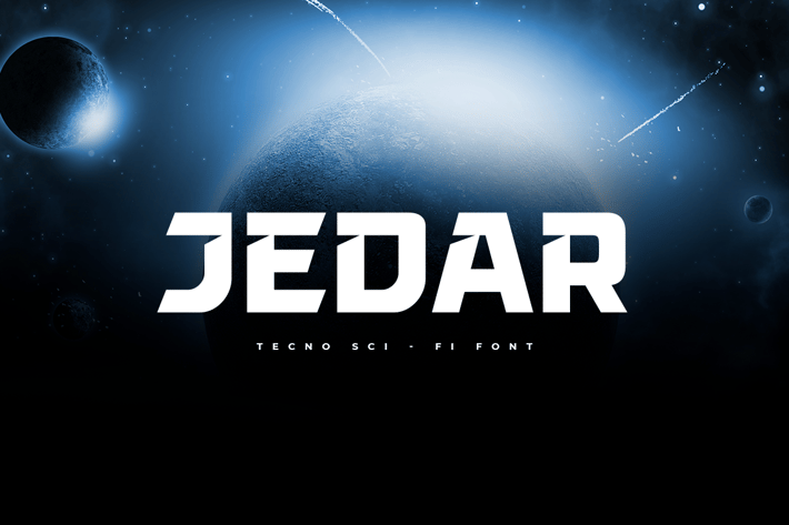 JEDAR - Techno Sci-fi Font