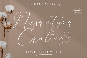 Nusantyra Cantiva Script Font
