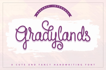  Gradylands | Cute & Fancy Handwriting Font