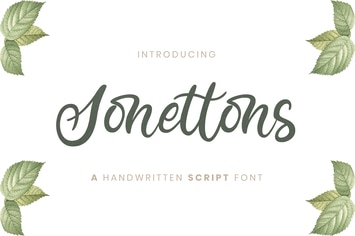 Sonettons Script - Wedding Font