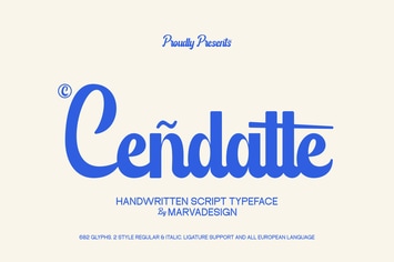 Cendatte - Script Font