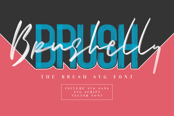 Brushelly SVG Brush Font