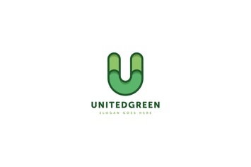 U Letter Logo Vector Template