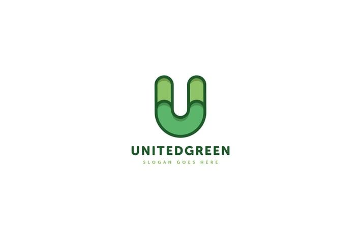U Letter Logo Vector Template