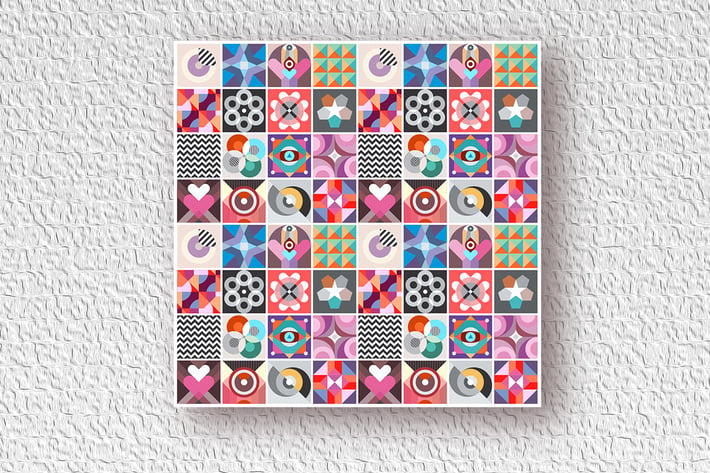 Abstract Geometric Patterns vector design