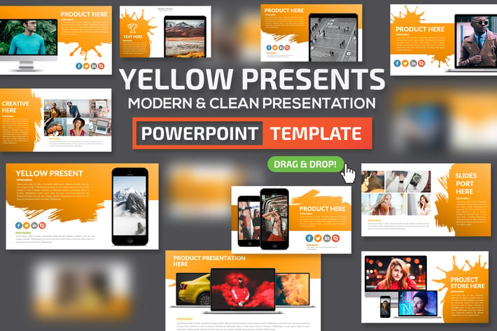 Yellow Slides Powerpoint Presentation