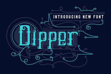 DIPPER - Blackletter font