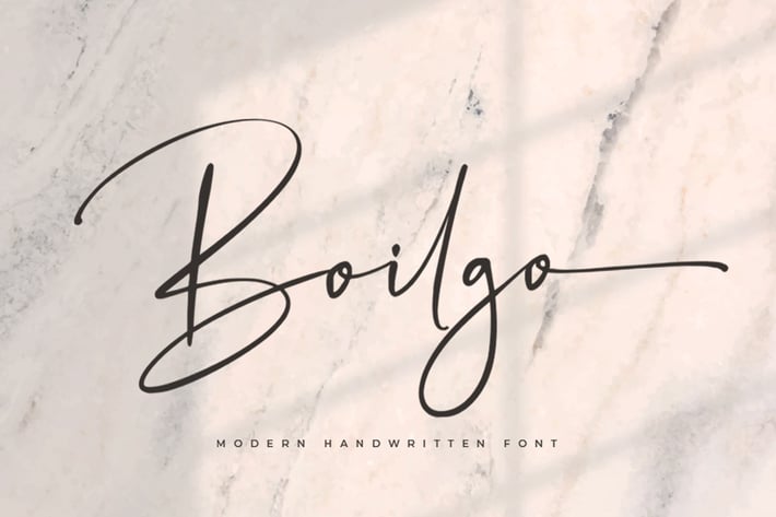 Boilgo Signature Font