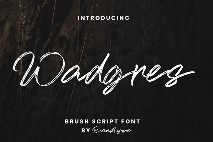 Wadgres - Luxury Brush Font