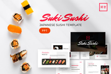 Suki - Sushi Powerpoint Template