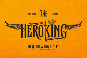 The Hero King Typeface