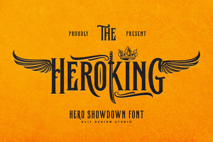 The Hero King Typeface