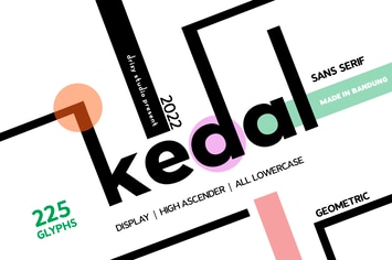 Kedal - Geometric Font