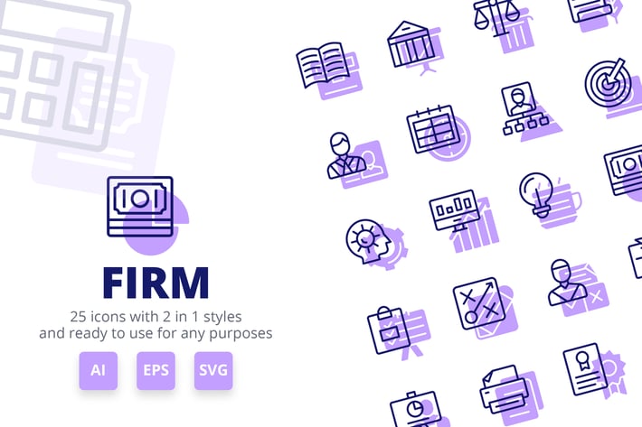 Firm Icons (Line and Solid)