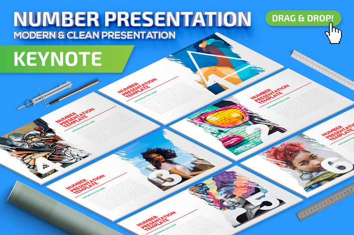 Number Slides Keynote Presentation